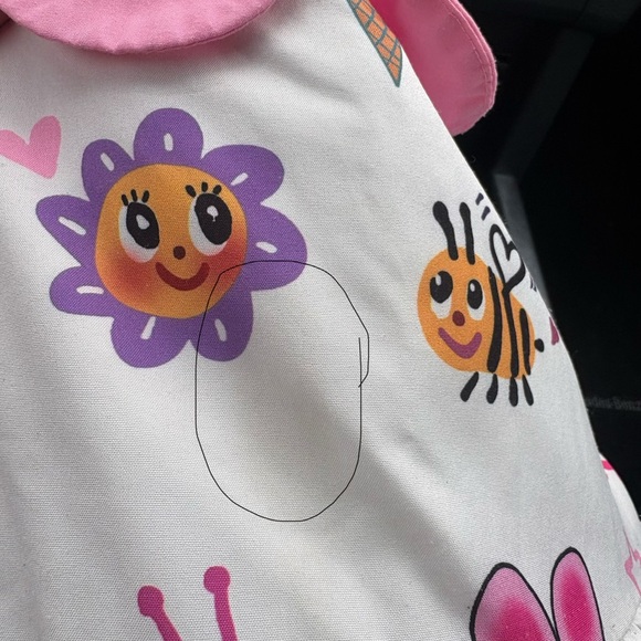 Lola + The Boys doodle Art Dress with Pink Collar - Picture 6 of 6